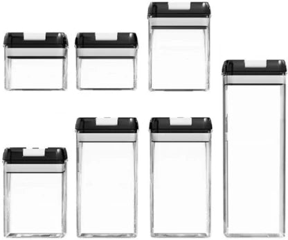 Elmorinuo Plastic Containers Kitchen Rack White 1