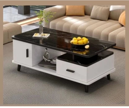 Elmorinuo Coffee Table Solid Wood Side Table
