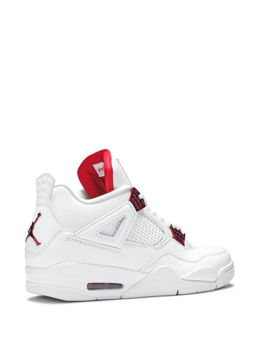 Air Jordan 4 Retro Red and White Metallic