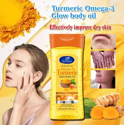 Dr Davey Omega-3 Turmeric Glow Brightening Oil  (200 ml)