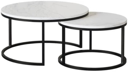 Elmorinuo Halo Nesting tables Steel Side Table
