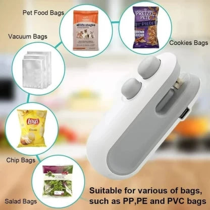Elmorinuo PORTABLE RECHARGEABLE SEALER CUTTER Manual Vacuum Bag Sealer 1 Box