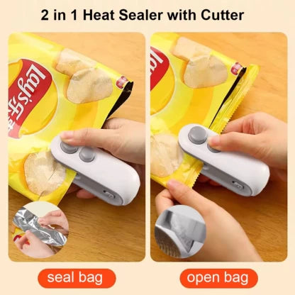 Elmorinuo PORTABLE RECHARGEABLE SEALER CUTTER Manual Vacuum Bag Sealer 1 Box