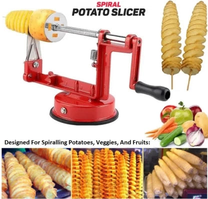 Spiral Potato Cutter Steel Slicer Kitchen Tool Set