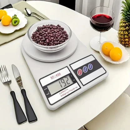 Elmorinuo Kitchen Scale Digital Scale Digital Kitchen Weighing Scale (White)