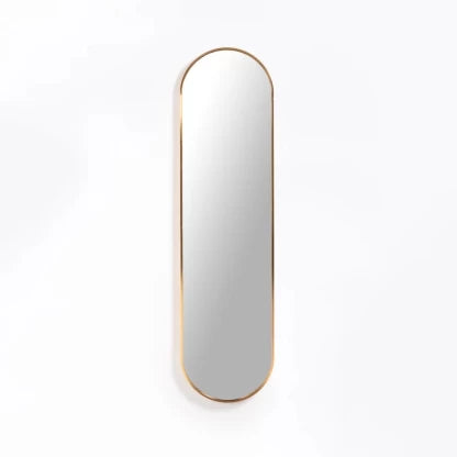 Elmorinuo Gold Decorative Mirror  (Circular)