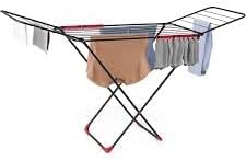 Foldable Clothes Drying Rack, 18m Drying Capacity, X-Shape Design, Indoor Outdoor Laundry Stand
