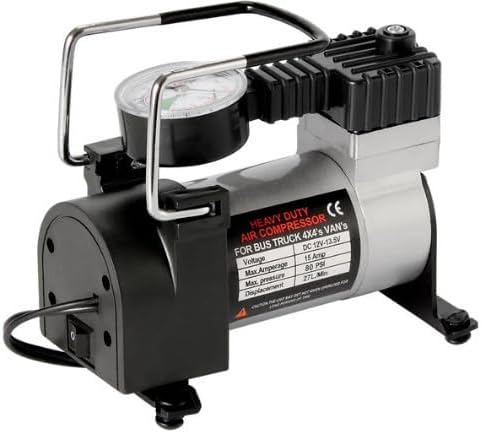 Heavy Duty Portable Car Air Compressor, 12V DC, 150 PSI, Electric Tyre Inflator Pump
