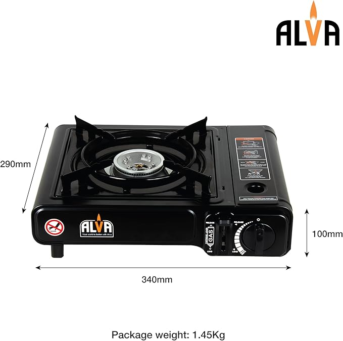 Single Burner Butane Canister Stove With Travel Case