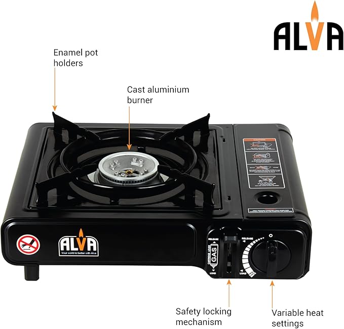 Single Burner Butane Canister Stove With Travel Case