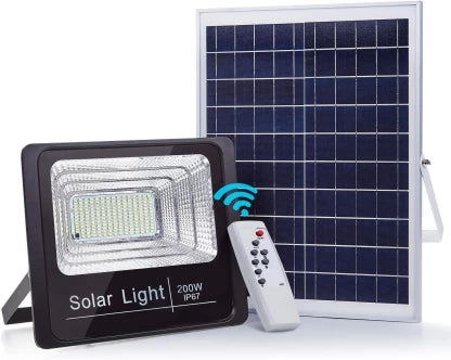Elmorinuo 200W LED Solar Flood light Solar Light Set