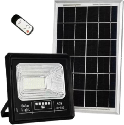 Elmorinuo 50W LED Solar Flood Light Solar Light Set