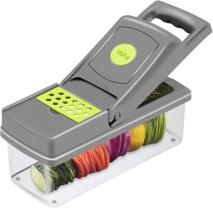 veggie cutter HM-69 Vegetable & Fruit Chopper Stainless Steel, Plastic Stainless Steel Chopper 1 Box