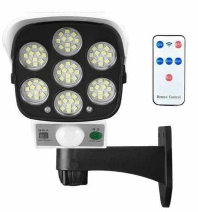 Elmorinuo Sensor Security Light & Dummy Camera with Remote Solar Light Set