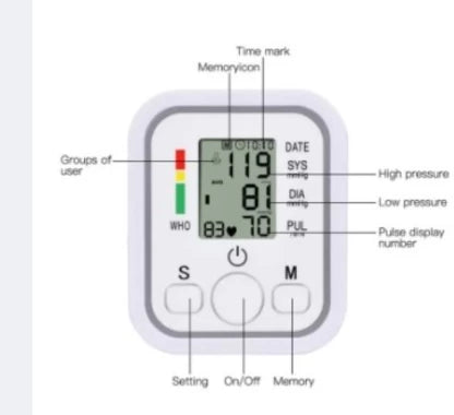 Elmorinuo Bp Monitor  (White)