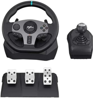 PXN MD PXN V3 Pro Steering Wheel For PC/PS4/PS3/Xbox One/X-Series X&S/Switch Motion Controller (Black) Motion Controller