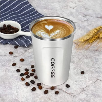 Elmorinuo Stainless Reusable Coffee Cup Stainless Steel Coffee Mug  (510 ml)