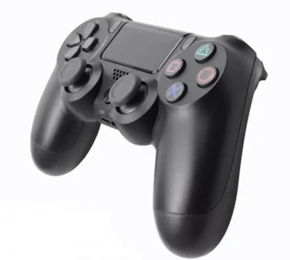 Elmorinuo - Double Shock Vibration 4 Wireless Controller Compatible With PS4 & PC Gamepad with Dual Vibration, USB Charging- Black Motion Controller